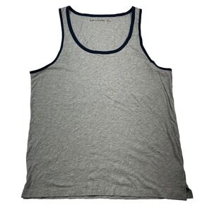 Sun + Stone Dyan Sleeveless Contrast Trim Tank Mens 2XL Grey Heather‎ NEW